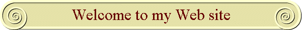 Welcome to my Web site